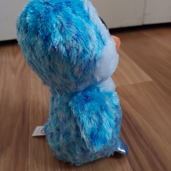 TY Beanie Boos Ice Cube Penguin 6" Plush Blue Glitter Eyes Stuffed Animal - Picture 9 of 11